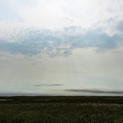 Bright sky in Tuktoyaktuk